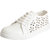 Fausto Womens White Stylish Sneakers 