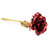 24K Red Gold Rose with Golden Love Stand Best Gift for Valentine's Day free Gift Box and Carry Bag