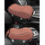 Pegasus Premium 3D PU Leather Car Armrest Brown Pad Memory Foam Universal Auto Armrests Covers with Phone Pocket