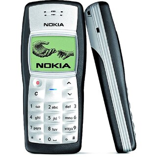 (Refurbished) Nokia 1100 (Single Sim, 1.2 Inches Display, Assorted Color) - Superb Condition, Like New