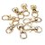 DIY Crafts Lobster Clasp Gold Plated for Jewelry 38mm Key Ring(Pack of 100 Pcs)