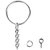 DIY Crafts Keyrings with Chain, Jump Ring with Screw Eye Pins(Pack of 600 Pcs)