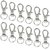 DIY Crafts Metal Lobster Clasps Keychain Rings with Key Rings(Pack of 100 pc)
