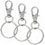 DIY Crafts Metal Lobster Clasps Keychain Rings with Key Rings(Pack of 100 pc)