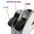 DIY Crafts Self Adhesive Hook and Loop Sticky Back Tape Fastener (1x0.1) 16feet 1 Hook  1 Loop 2 roll (Black)