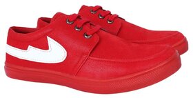 Smoky Red Casual Shoes for Men