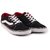 Lakhani Men's Black Canvas Lace Up Sneakers Casual Shoes