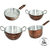 Bartan Hub Cookware set (kadhai -4000ml, kadhai-2500,saucepan 1500, frypan 22 cm)