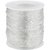 DIY Crafts White Elastic Clear Beading Thread Stretch Polyester String Cord(1 mm, 80 Meters)