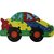 Shy Shy Wooden Jigsaw Puzzle In Shape Of Car Each Piece Painted With Alphabets On One Side  1-26 Numbers On Other