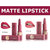 Miss Rose Cream Matte Long Lasting Waterproof Lipstick - Set Of 2