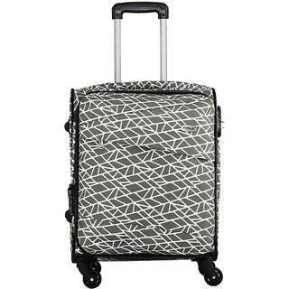 Timus Indigo Spinner Beige 55 CM 4 Wheel Strolley Suitcase For Travel Cabin Luggage - 20 inch
