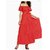 WC-1557 Westchic RED Off Shoulder Long Dress