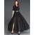 WC-1558 Westchic Black BOLOVIA Belt Long Dress