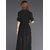 WC-1558 Westchic Black BOLOVIA Belt Long Dress