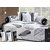 SHAKRIN Polycotton Diwan Set of 8 Pieces (1 Single Bedsheet with 2 Bolsters and 5 Cushion Covers)