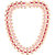 Voylla Red-Pink Enamelled Necklace With Golden Finish