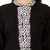 Purvahi Black Cotton Straight Kurta with neck Embroidery