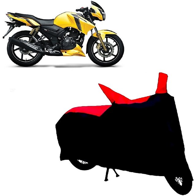 Buy Abp Premium Red With Black Matty Bike Body Cover For Tvs