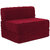 Style Homez Foldable Sofa Cum Bed, 4' x 6' Feet Imported Velvet Fabric with Premium Foam Fillers, Maroon Color