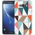 Ezellohub White & Green Printed Hard Silicone Mobile Back Cover Case For Samsung J5 2016 .