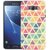 Ezellohub Trangle color Printed Hard Silicone Mobile Back Cover Case For Samsung J5 2016 .