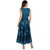 UniqChoice Traditional Paisley printed Cotton Stitched Gown For Women's Maxi Long Dress Blue Color( Free Size)
