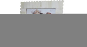 Decorative White Color Resin photo Frame 5x7