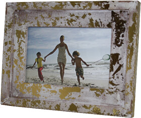 Distress Gold Finish Decorative photo frame 4x6