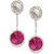 Zaveri Pearls Silver Tone Contemporary Style Dangle Earring For Women-ZPFK8373