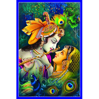 Buy Radha Krishna Beautiful Wallpaper Sticker (12 X 18 Inch) Blue Online @  ₹209 from ShopClues