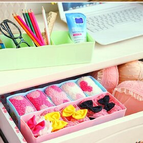 sell net retail Socks Undergarments Storage Drawer Organiser Set of 1, (Colour May Vary)