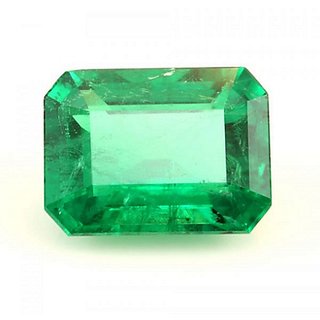 IGL Lab Certified Natural Green Emerald 7 Ratti Panna Stone By Jaipur Gemstone