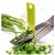 Multifunction 5 Blade Vegetable Chopper Paper Shredder cutting stainless Steel Herbs Scissor with Blade Comb and Cleanin