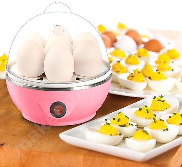 Shopper52 Portable Electric 7 Egg Boiler Egg Poacher Egg Cooker