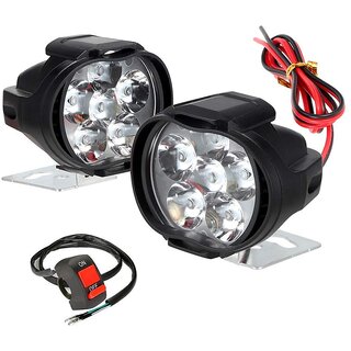 Set of 2 RA Accessories 6 LED Transformer Bike Fog Light