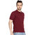 Concepts Maroon Cotton Blend Polo Tshirt