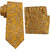 69th Avenue Yellow Silk Paisley Embroidered Trendy Tie and Pocket Square Gift Set for Men