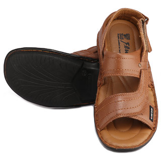 Buy Red Chief Tan Leather Casual Sandal 