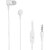 Digimate Jackbeat Wired Earphones with 3.5mm Jack, Tangle-Free Cable & In-Line Mic (DG-HF-1001, White)