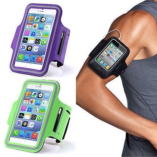 PREMIUM E COMMERCE Mobile Arm Band  For Running Jogging Gyming Support All Smartphones-Multi-Color