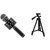 WS 858 Karokke Microphone with in built speaker and 3120 Camera Tripod