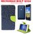 Micromax Bolt Q324  Wallet Flip Case Cover - BLUE