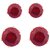 Red Studs 2 Sizes Gift For Her Daily Wear AD Crystal Design Party Wear College Wear Wedding Engagement Silver Plated Sty
