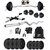 SPORTO FITNESS K-PVC 20kg Combo 3 Leather Home Gym and Fitness Kit