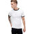 PAUSE White Solid Round Neck Slim Fit Half Sleeve Men's T-Shirt