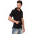 PAUSE Silver Solid Round Neck Slim Fit Half Sleeve Men's T-Shirt