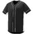 PAUSE Black Solid V Neck Slim Fit Half Sleeve Men's Baseball Jersey