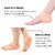 CuraFoot Silicone Gel Heel Pad Socks For Heel Swelling Pain Relief,Dry Hard Cracked Heels Repair Cream Foot Care Ankle S
