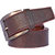 Sunshopping men's brown synthetic leatherite needle pin point buckle belt